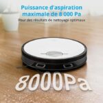 MEDION X50 SW - Robot Vacuum Cleaner with Drain Station - Laser Navigation - Power 8000 Pa - NO GO & GO Zones - Image 6