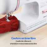 Sewing Machine - MEDION - SM 60 - 62W - 24 Stitches + Double Stitches - 700 rpm - LED - Pink – Bild 5