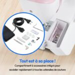 Sewing Machine - MEDION - SM 60 - 62W - 24 Stitches + Double Stitches - 700 rpm - LED - Pink – Bild 6