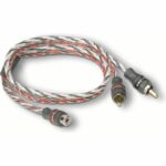 MTX RCA Y Cable StreetWires ZNXY1F 1 Female 2 Male 50 cm 100% Copper ZeroNoise