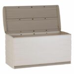 PLASTIKEN Chest 350L Indoor / Outdoor Functional and Aesthetic Lockable with Beige Casters - Image 2