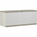 PLASTIKEN Chest 450L Interior / Exterior Functional and Aesthetic Lockable with Beige Casters