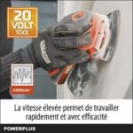 Multi -wireless sander 20V + 1x abrasive 80g - Dual Power Powdp50200 - Delivered without battery or charger - Image 2