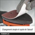 Multi -wireless sander 20V + 1x abrasive 80g - Dual Power Powdp50200 - Delivered without battery or charger - Image 3