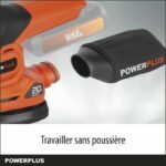 Multi -wireless sander 20V + 1x abrasive 80g - Dual Power Powdp50200 - Delivered without battery or charger - Image 4