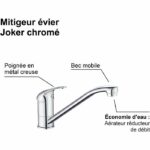 Kitchen sink mixer - Chrome - Flow reduction - Swivel spout - JOCKER - EDOUARD ROUSSEAU - Image 5