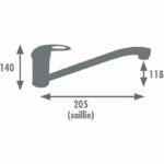 Kitchen sink mixer - Chrome - Flow reduction - Swivel spout - JOCKER - EDOUARD ROUSSEAU - Image 6