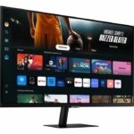 PC Monitor - SAMSUNG - SMART MONITOR M7 DM700 - 32 UHD 4K - VA Panel - 60Hz - HDR10 - USB-C 65W - HDMI - Speakers - Black - Image 2