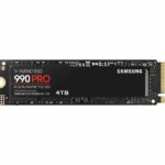 SAMSUNG - 990 PRO - Internal SSD - 4 TB - PCIe 4.0 - NVMe 2.0 - M2 2280 - Up to 7450 MB/s (MZ-V9P4T0BW)