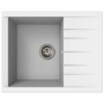 Sink – SMC resin – Plain white – Built-in – STRADOUR – Cube 1C XS – 62 x 50 cm