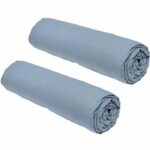 Set of 2 Teday Essential Curses - 90 x 190 cm - 1 person - 100% cotton - Denim