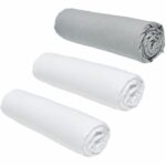 Set of 3 Teday Essential Curses - 140 x 190 cm - 2 people - 100% Cotton - Chalk/ Steel – Bild 2