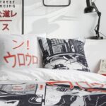 Bedding set - TODAY - JAVA - 2 people - 240x220 cm - Cotton - Manga print - White - Image 2