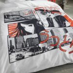 Bedding set - TODAY - JAVA - 2 people - 240x220 cm - Cotton - Manga print - White - Image 3