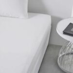 Drap cover teday essential - 180 x 200+30 cm - 2 people - 100% uni cotton - chalk – Bild 3