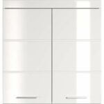AMANDA bathroom cabinet - 2 doors - Glossy white - L73 x D23 x H77 cm - - Image 3