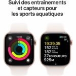Apple Watch Series 10 GPS - 46mm - Rose Gold Aluminum Case - Light Blush Sport Band - S/M - Image 4