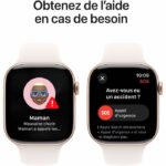 Apple Watch Series 10 GPS - 46mm - Rose Gold Aluminum Case - Light Blush Sport Band - S/M - Image 6