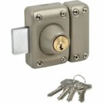 YALE - YV25DE-40 Double cylinder lock 5 pins diameter 23 mm - length 40 mm - 4 keys - beige