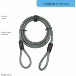 YALE Anti-Theft Spiral Cable with 2 Loops - For Bike, MTB - 220 cm x 12 mm - Image 4