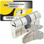 YALE Releasable Lock Cylinder - For Exterior / Entrance Door - 10 Pins - 5 Keys - 30 x 40 mm