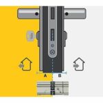 YALE 2100 Series high security cylinder 35x35 mm nickel-plated, anti-picking, anti-drilling and anti-bumping, 5 keys - Image 5