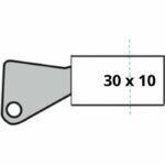 YALE Half Cylinder Lock - For Garage Door - 6 Pins - 4 Keys - 30 x 10 mm – Bild 3