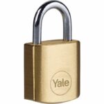 Brass padlock - YALE - Y110B/20/111/4 - 20mm - Steel shackle - 3 keys - Image 2