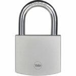 Brass Padlock - YALE - Y120DB/60/135/1 - Exterior - Chrome 60 mm - Anti Rust - High Weather Resistance