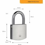 Brass Padlock - YALE - Y120DB/60/135/1 - Exterior - Chrome 60 mm - Anti Rust - High Weather Resistance - Image 5
