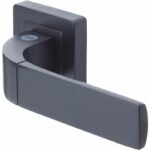 YALE - YPP7-B-PC Door handle square 7 black YALE - Bologna model - key passage