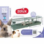 Rodent cage - Zolux - Néolife Connect - For rabbits and guinea pigs - 101.5 x 54 x 51 cm - Green - Image 3