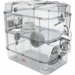 Zolux cage on 2 floors for hamsters, mouse and gerbilles - rudy3 duo - l 41 x D 27 x h 40.5 cm - white
