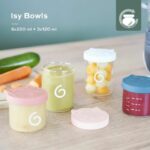 Babymoov Isy Bowls 9 Graduated Borosilicate glass conservation pots - 6x250ml + 3x120ml - Image 2