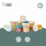Babymoov Isy Bowls 9 Graduated Borosilicate glass conservation pots - 6x250ml + 3x120ml - Image 3