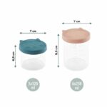 Babymoov Isy Bowls 9 Graduated Borosilicate glass conservation pots - 6x250ml + 3x120ml - Image 5