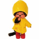 BANDAI Monchhichi - Iconic raincoat 20 cm - Yellow – Bild 2