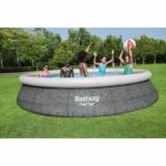 Kit -ground above -ground pool kit Bestway - Fast Set  - 457 x 84 cm - Round (delivered with a pump and filtration cartridge) - Image 2