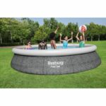 Kit -ground above -ground pool kit Bestway - Fast Set  - 457 x 84 cm - Round (delivered with a pump and filtration cartridge) - Image 5