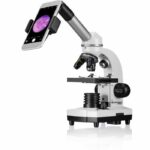 Biolux SEL microscope with zoom system - BRESSER JUNIOR - 40x-1600x magnification - smartphone holder - white hard case - Image 2