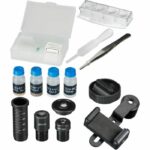 Biolux SEL microscope with zoom system - BRESSER JUNIOR - 40x-1600x magnification - smartphone holder - white hard case - Image 3