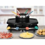 CONTINENTAL EDISON CERFG86B Raclette and fondue set for 8 people - Black - Image 2