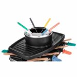 CONTINENTAL EDISON CERFG86B Raclette and fondue set for 8 people - Black - Image 4