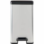Slim Bin - SLIM BIN - CURVER - 25L - Compact design - 41 x 27 x 55 cm - Metallic grey - Image 3