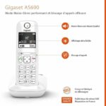 GIGASET Landline Telephone AS690 Trio White – Bild 3