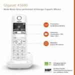 GIGASET Landline Telephone AS690 Trio White – Bild 4