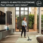 Cordless Stick Vacuum Cleaner - HOOVER HF1P10H - 40 AW - LED Screen - Black / Pastel Purple - Image 3