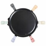 Raclette machine for 6 people - LIVOO - DOC207P - 800W - 6 people - Removable grill door - 6 spatulas and 6 fondue pots - Image 2