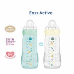 Set of 2 Bottles - MAM BABY - Easy Active - +6 months - 330 ml - X flow teat - Ice + Pearl - Image 2