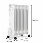 Electric radiator oil bath 2500W Oceanic - 3 powers - 11 elements - White - Mobile – Bild 4